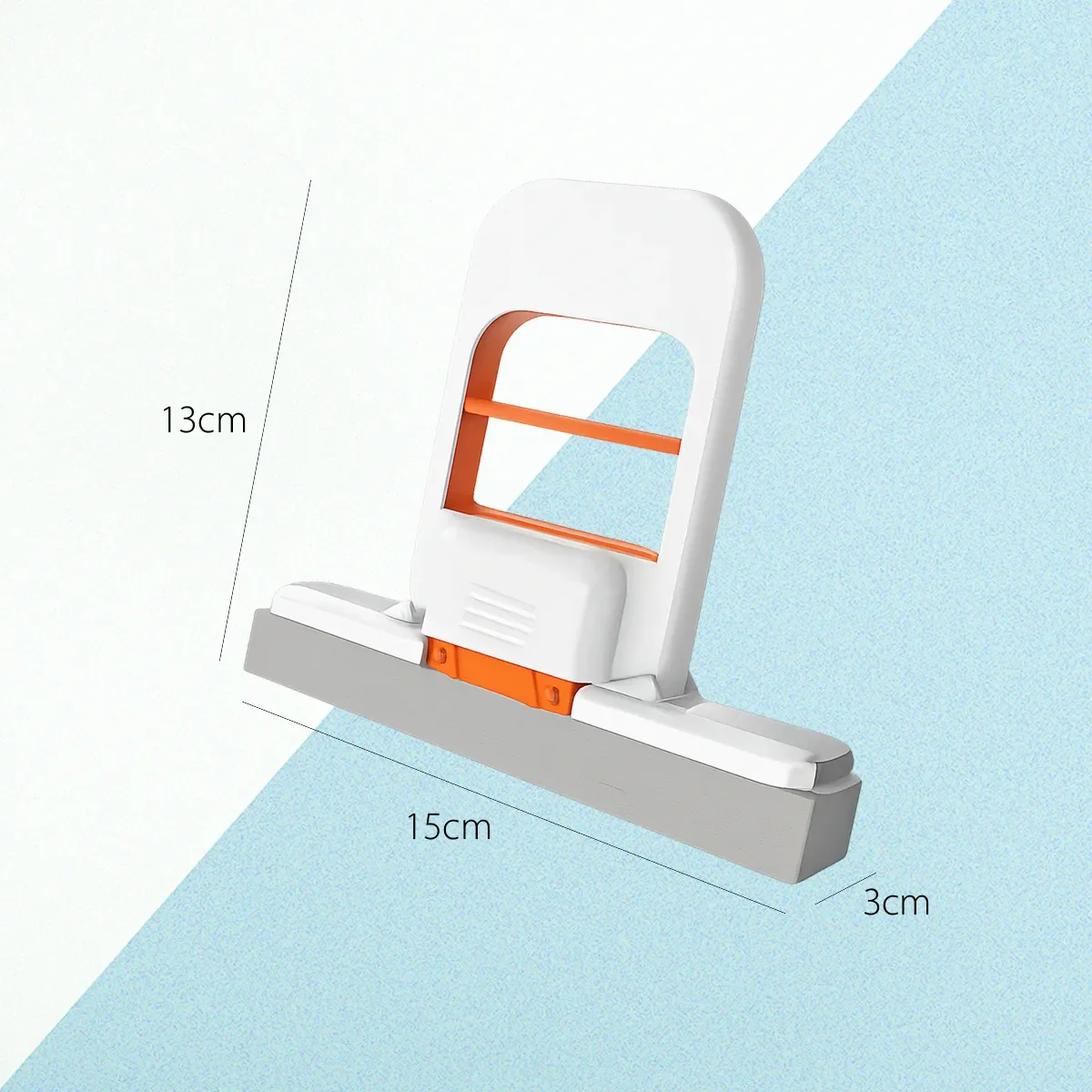 Medidas do Mini Mop: 15 cm de base, 13 cm de altura e 3 cm de espessura